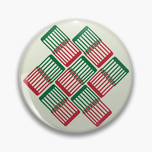 Item preview, Criss-Cross Geometric Weave – Red and Green Abstract Modern Pattern designed and sold by J-Klix.