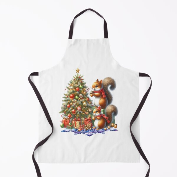 Item preview, Cute christmas squirrels decorating the christmas tree designed and sold by LoneAngel.
