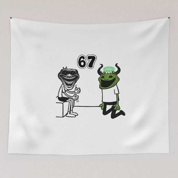 Item preview, 67 Trollface Meme designed and sold by FunnehGacha.
