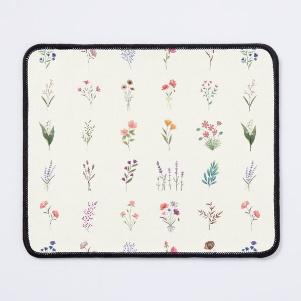 Item preview, Tiny different watercolor flowers Wildflowers designed and sold by Kate27sun.