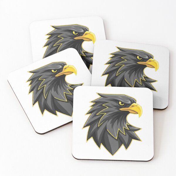 Item preview, Fierce Eagle Head Mascot Graphic,  Stylized Golden Eagle Emblem,  Majestic Eagle Gaze Illustration,  Powerful Raptor Head Logo designed and sold by Widermart-Store.