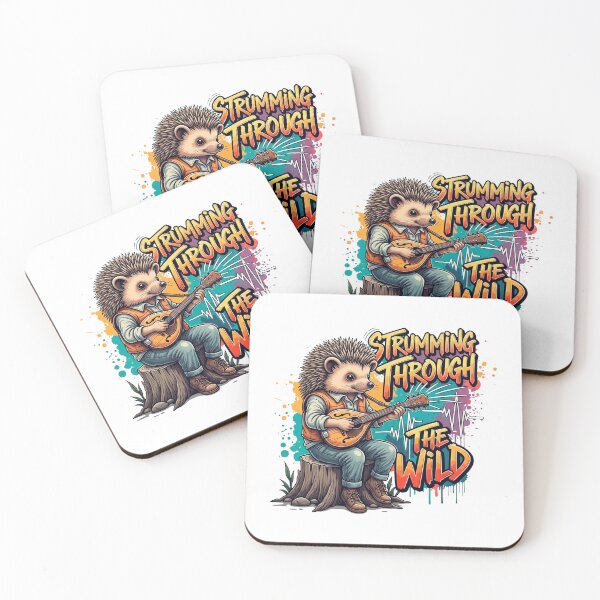 Item preview, Graffiti Cartoon Hedgehog Playing Mandolin designed and sold by SholoStudio.