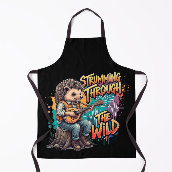 Item preview, Graffiti Cartoon Hedgehog Playing Mandolin designed and sold by SholoStudio.