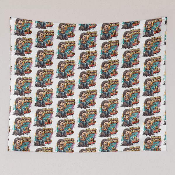 Item preview, Graffiti Cartoon Hedgehog Playing Mandolin designed and sold by SholoStudio.