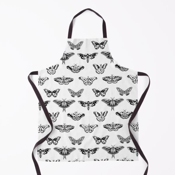 Item preview, Black and white large magical moths designed and sold by ExtraCaffeine.
