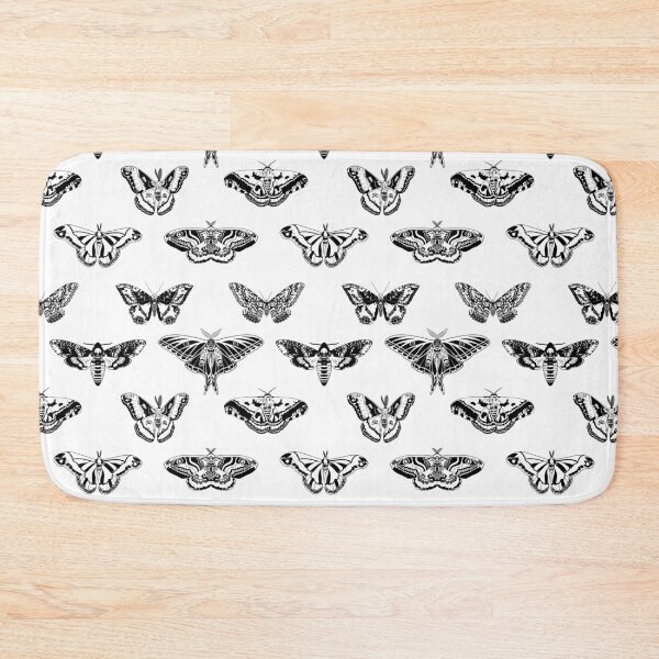 Item preview, Black and white large magical moths designed and sold by ExtraCaffeine.