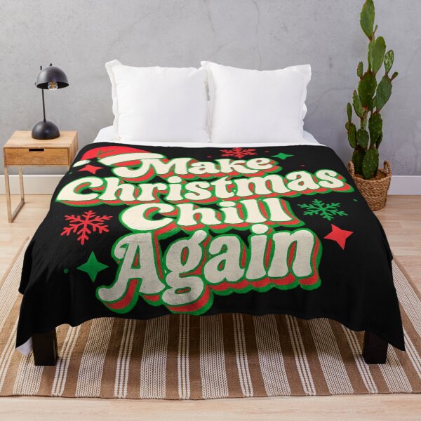 Item preview, Make Christmas Chill Again: Slogan Art Retro Holiday Vibe designed and sold by elynne9.