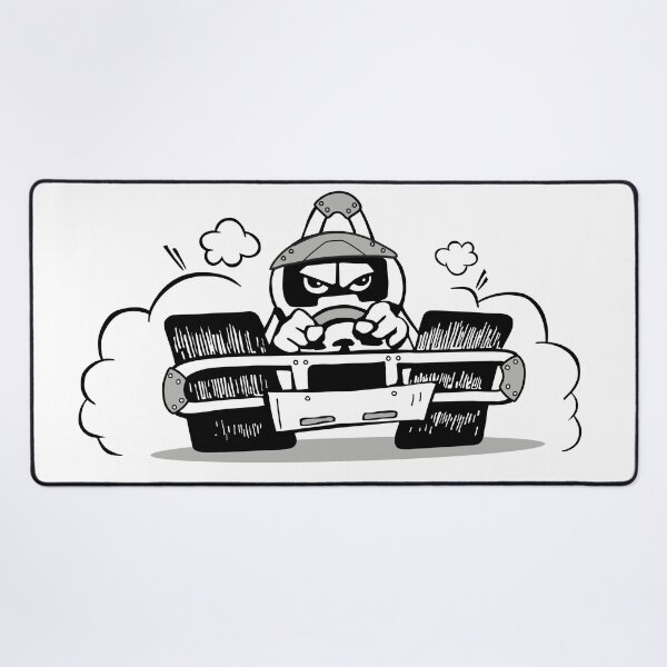Item preview, Angry Racer Cartoon – Helmeted Character in a Go-Kart designed and sold by Sore Creations.