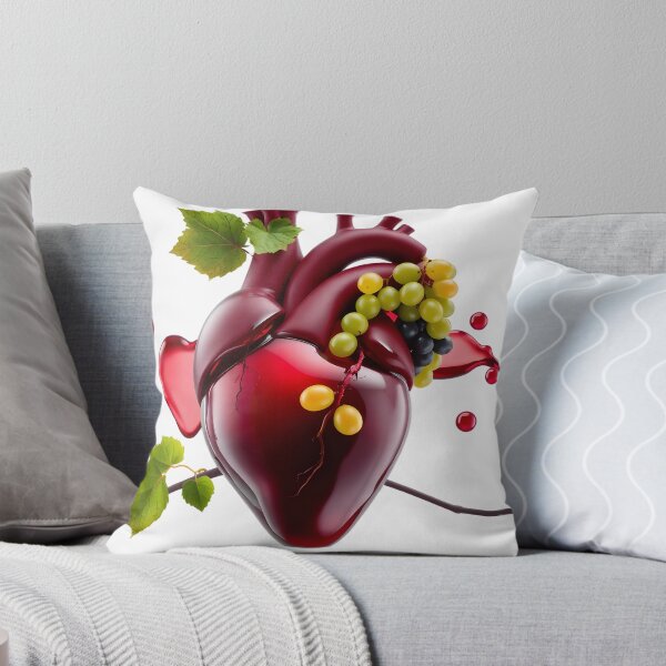 Item preview, Vino Cardia: Conceptual Heart with Grapes and Red Wine Splash designed and sold by Maldives-Art.
