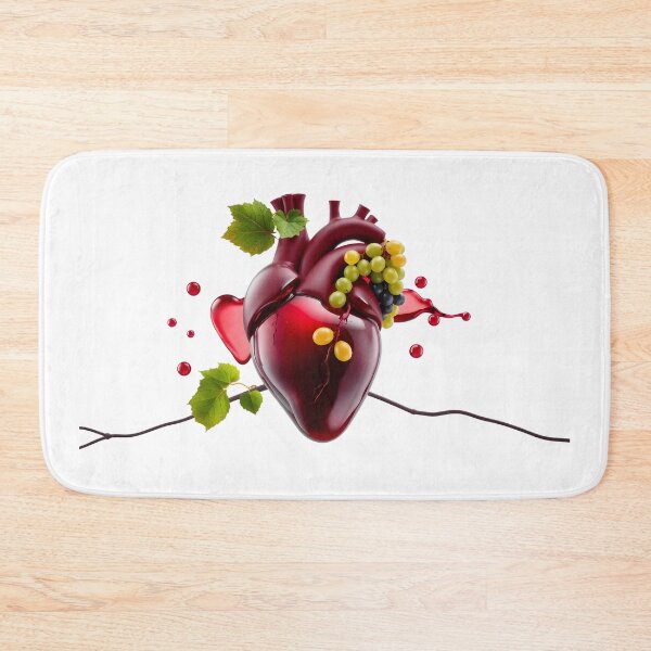 Item preview, Vino Cardia: Conceptual Heart with Grapes and Red Wine Splash designed and sold by Maldives-Art.