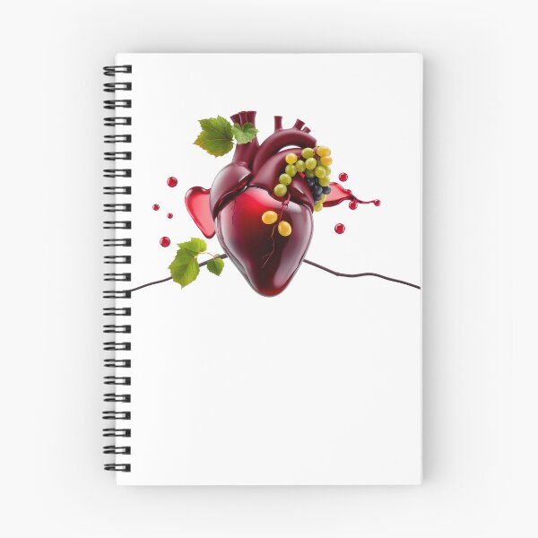Item preview, Vino Cardia: Conceptual Heart with Grapes and Red Wine Splash designed and sold by Maldives-Art.