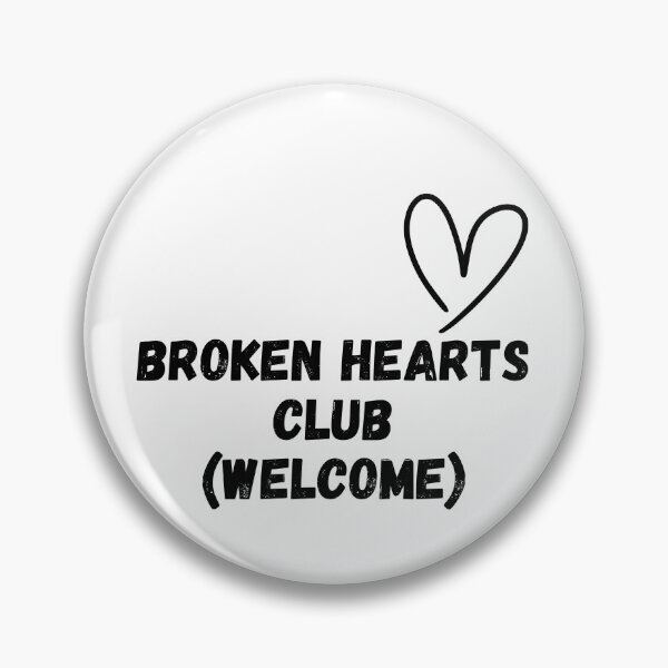 Item preview, Broken Hearts Club Welcome Funny Heartbreak Support Group Anti Valentine Gift Funny Message designed and sold by EasyStudio.