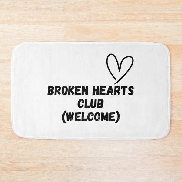 Item preview, Broken Hearts Club Welcome Funny Heartbreak Support Group Anti Valentine Gift Funny Message designed and sold by EasyStudio.