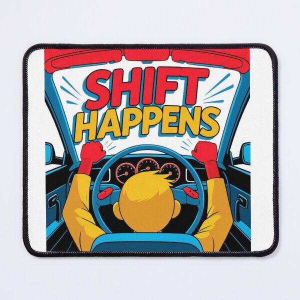 Item preview, Shift Happens – Funny Stick Figure Car Design for Car Lovers & Drivers designed and sold by LOLbySA.