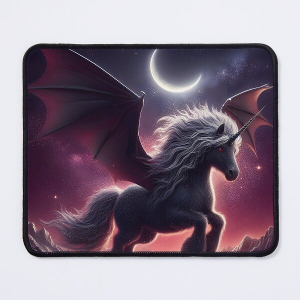 Item preview, Black Alicorn, Ai Generated Art designed and sold by ACC .