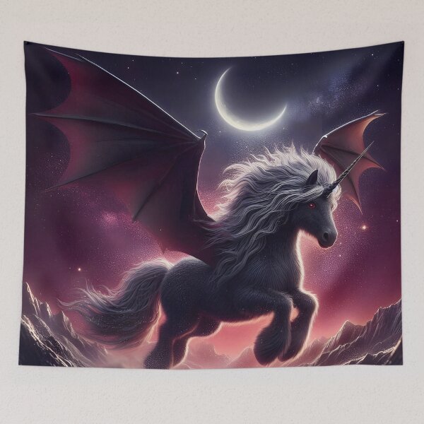 Item preview, Black Alicorn, Ai Generated Art  designed and sold by ACC .