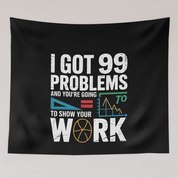 Item preview, I Got 99 Problems Show Your Work Tutor - Math Teacher  designed and sold by MonsterBuddiess.