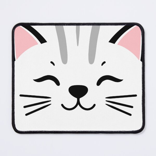 Item preview, Cute Kawaii White Grey Cat Face designed and sold by Kate27sun.