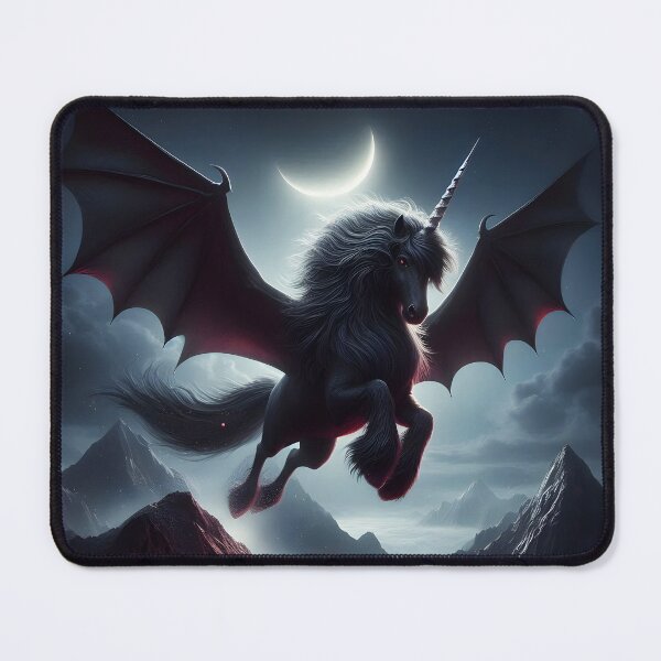 Item preview, Black Alicorn, Ai Generated Art designed and sold by ACC .
