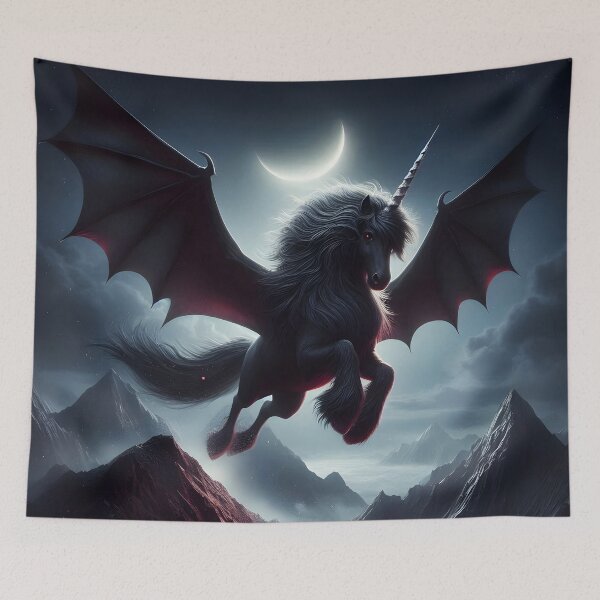 Item preview, Black Alicorn, Ai Generated Art  designed and sold by ACC .