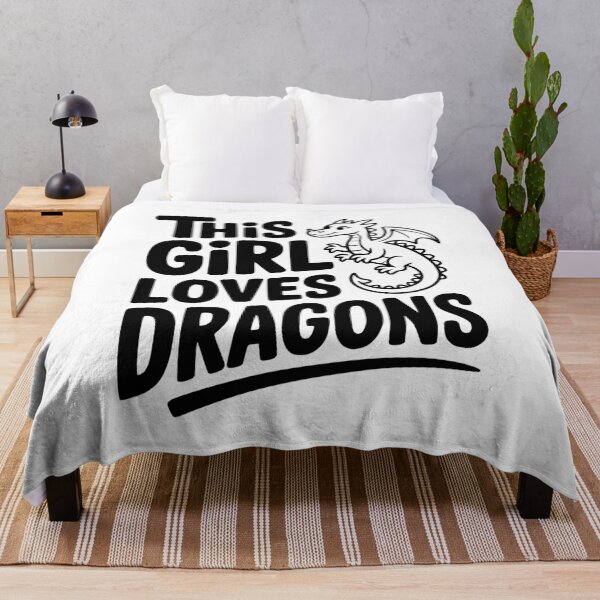 Item preview, This Girl Loves Dragons designed and sold by Frank Ring.