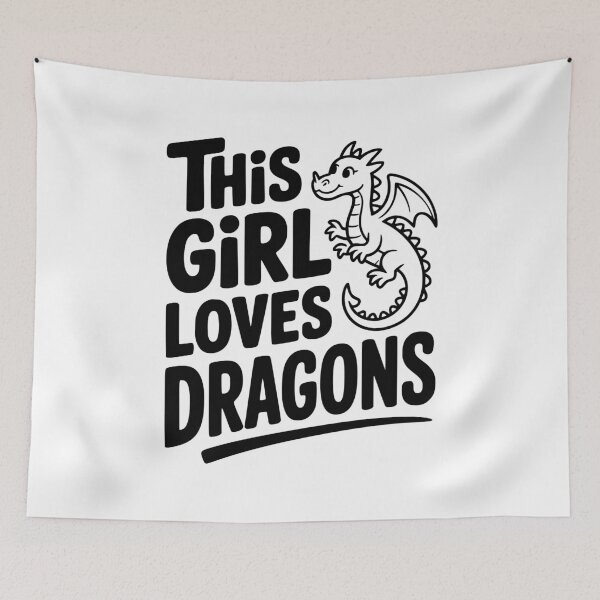 Item preview, This Girl Loves Dragons designed and sold by Frank Ring.