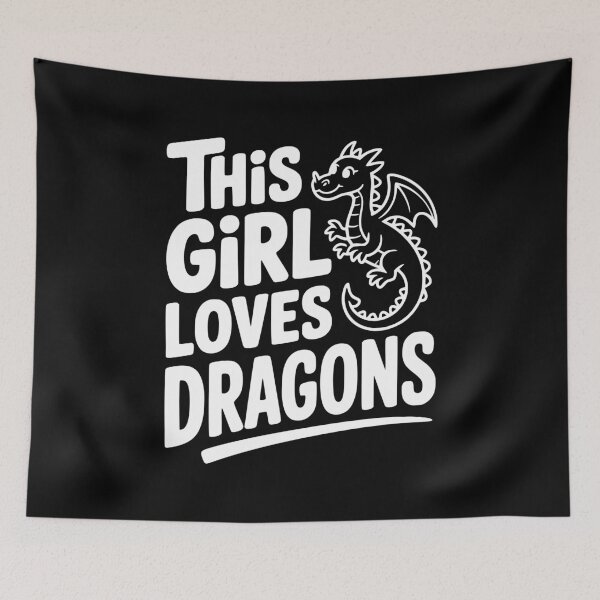 Item preview, This Girl Loves Dragons designed and sold by Frank Ring.