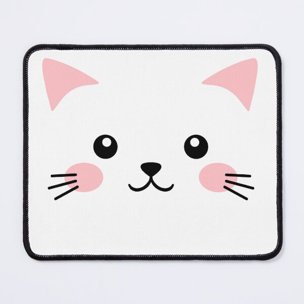 Item preview, Cute Kawaii White Cat Face designed and sold by Kate27sun.