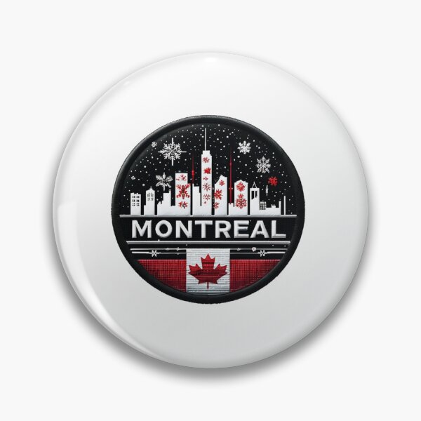 Item preview, Snowy Montreal Skyline Patch designed and sold by Imaginarium of Chaos falcon88 .