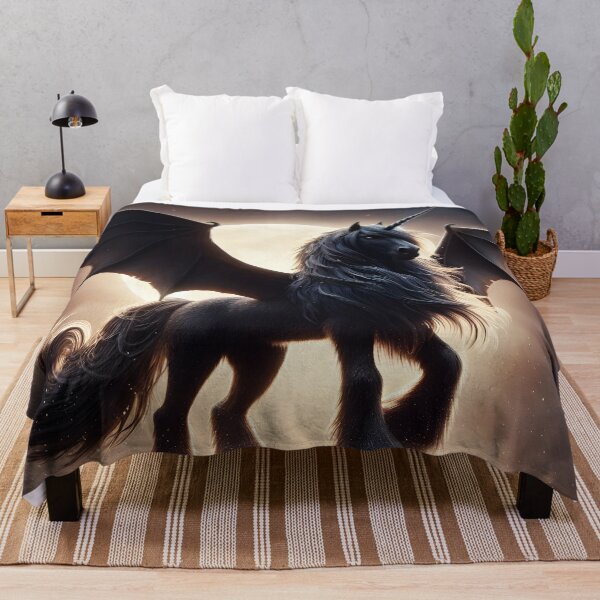 Item preview, Black Alicorn, Ai Generated Art designed and sold by ACC .