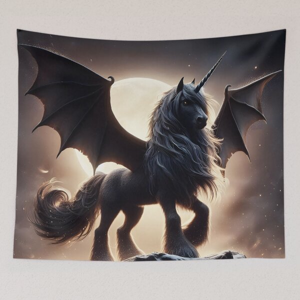 Item preview, Black Alicorn, Ai Generated Art  designed and sold by ACC .