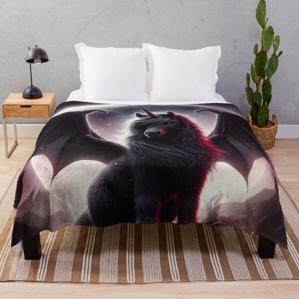 Item preview, Black Alicorn, Ai Generated Art designed and sold by ACC .
