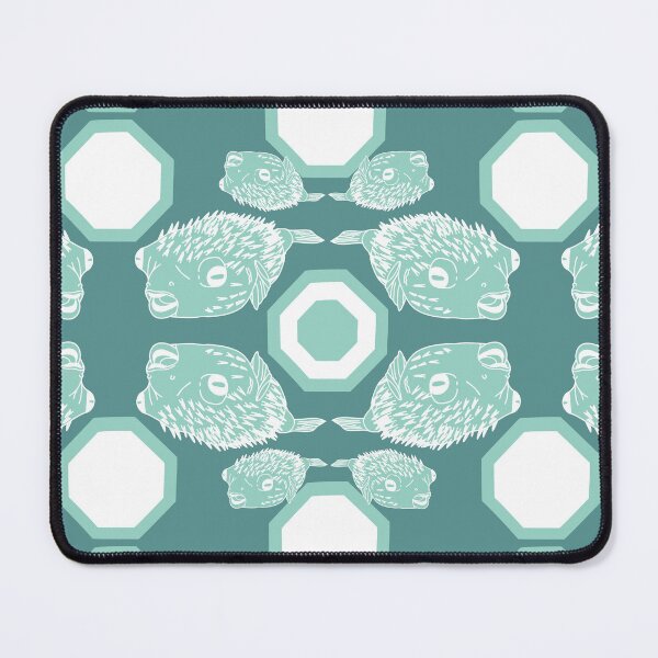 Item preview, death by blowfish in green designed and sold by maliapolsterart.