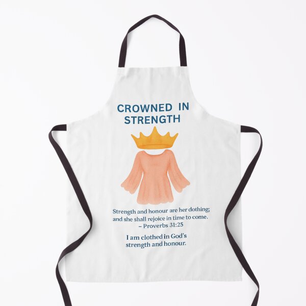 Item preview, Crowned in Strength – Proverbs 31:25 | Christian Watercolor Design designed and sold by Livybugdesigns.