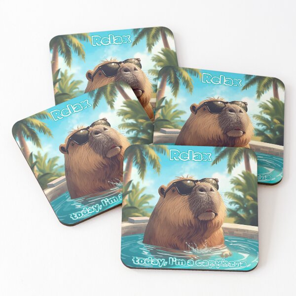 Item preview, Relax I'm a Capybara Cool Sunglasses designed and sold by ArtCustomDesign.