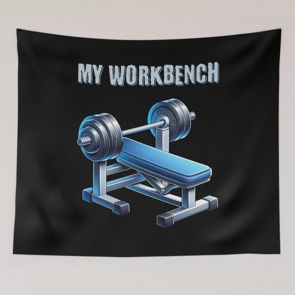 Item preview, Cool fitness design - a weight bench as a workbench. designed and sold by ReneMM.