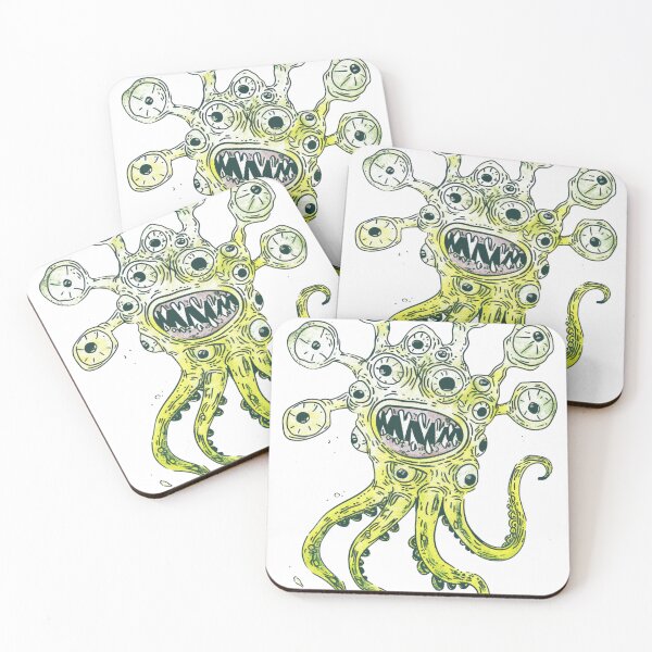 Item preview, Tentacled Terror – Cartoon Monster Illustration designed and sold by weirdfishes123.