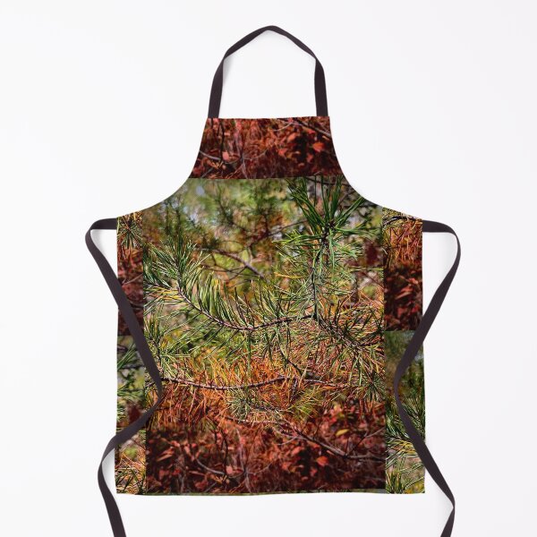 Item preview, Fall Pine Forest - Orange and Green Pine Needle Photography designed and sold by CozyLilCrafts.