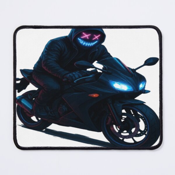 Item preview, Neon Rider – The Ghost of the Streets designed and sold by GlowAIDesigns.