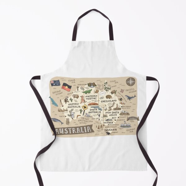 Item preview, Map of Australia - Beige designed and sold by Those Pencil Shavings.