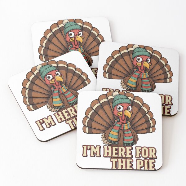 Item preview, Warm Beanie Scarf Turkey - I'm Here For The Pie Thanksgiving Enthusiast designed and sold by zoughlal.