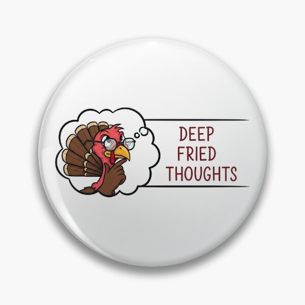 Item preview, Thinking Turkey with Glasses - Deep Fried Thoughts Funny Philosophy designed and sold by zoughlal.