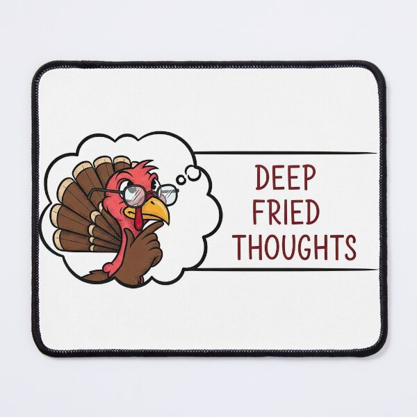 Item preview, Thinking Turkey with Glasses - Deep Fried Thoughts Funny Philosophy designed and sold by zoughlal.