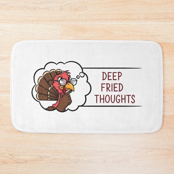 Item preview, Thinking Turkey with Glasses - Deep Fried Thoughts Funny Philosophy designed and sold by zoughlal.