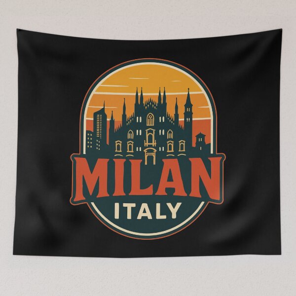 Item preview, Milan Italy Travel designed and sold by TomFrontierArt.