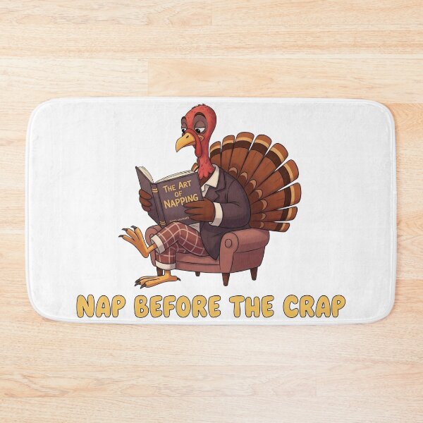 Item preview, Relaxed Turkey Reading - Nap Before The Crap Funny Post-Feast Vibe designed and sold by zoughlal.