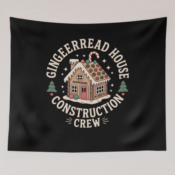 Item preview, Gingerbread House Construction Crew designed and sold by Mateusz Majcherek.