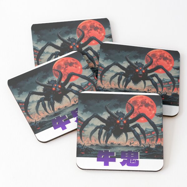 Item preview, Ushi Oni – Japanese Demon Spider Ox Yokai Horror Art T-Shirt designed and sold by Nuttajak.