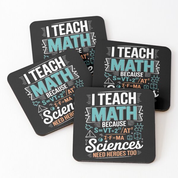 Item preview, I Teach Math Because Science Teachers Need Heroes  designed and sold by MonsterBuddiess.