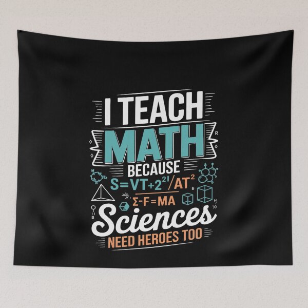 Item preview, I Teach Math Because Science Teachers Need Heroes  designed and sold by MonsterBuddiess.